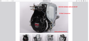 Motor honda gxr120 KR DP - PT MAI COMPACTOR